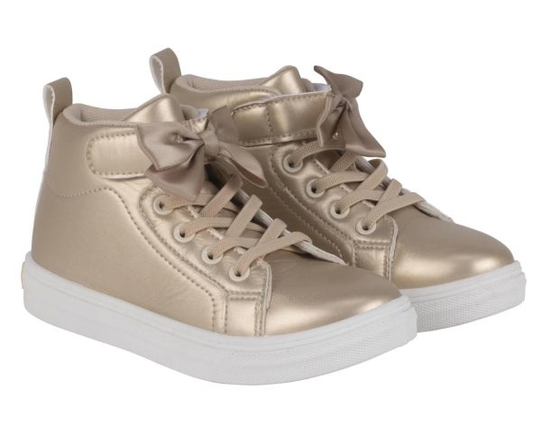 Little A Gold Hi-Top Size 25/7