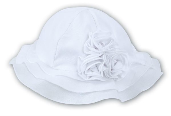 Sarah Louise 003632 White Summer Hat