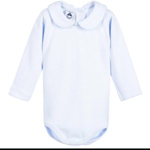 Babidu 1190 Blue Collar Long Sleeve Vest Sizes 1M , 9M or 12M