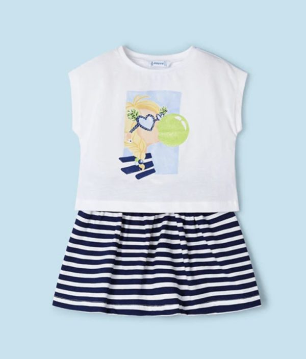 Mayoral 3958 Summer Skirt Set Age 8 - Image 2