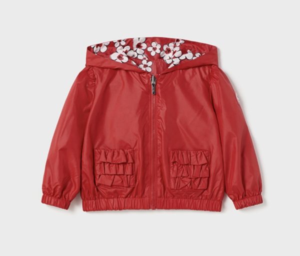 Mayoral 1410 Summer Reversible Red Summer Jacket Size 24M