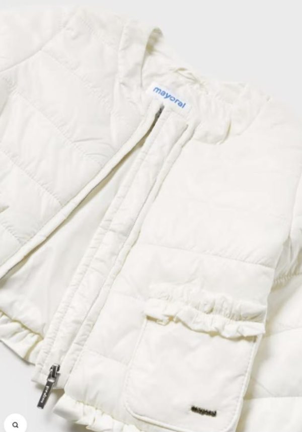 Mayoral 1438 Summer Off White Summer Jacket Size 12M or 36M - Image 3