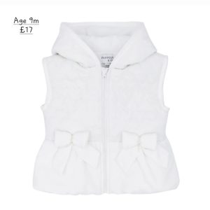 Pastels & Co Josephine Off White Gilet Age 9M