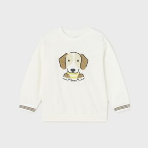 Mayoral 1414 White Summer Doggy Jumper Age 12M