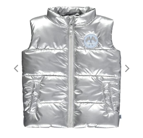 Mitch & Son Enzo Silver Metallic Gilet Age 3 Years