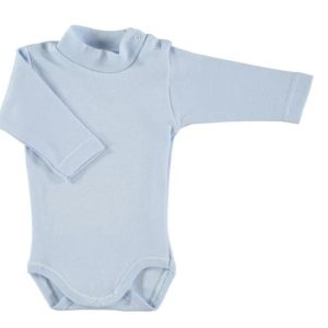 Babidu 1177 Blue Mock Turtleneck Long Sleeve Vest Sizes 1M, 3M or 6M