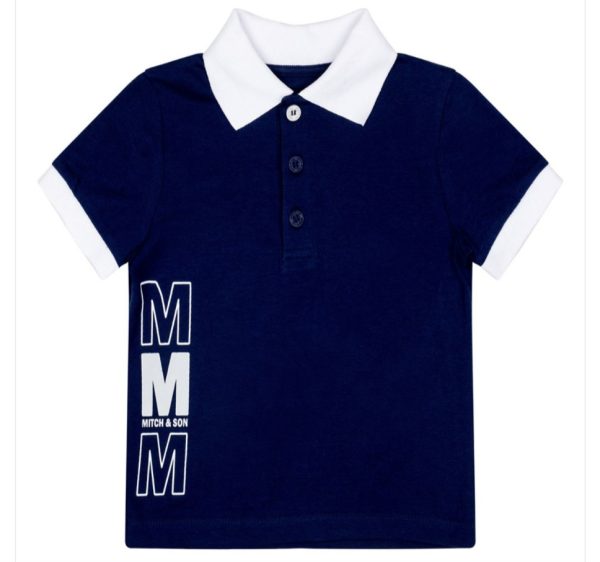 Mitch & Son Wells Summer Navy Polo Shirt Age 3