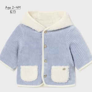 Mayoral 2448 Reversible Corduroy Sheepskin Jacket Age 2M