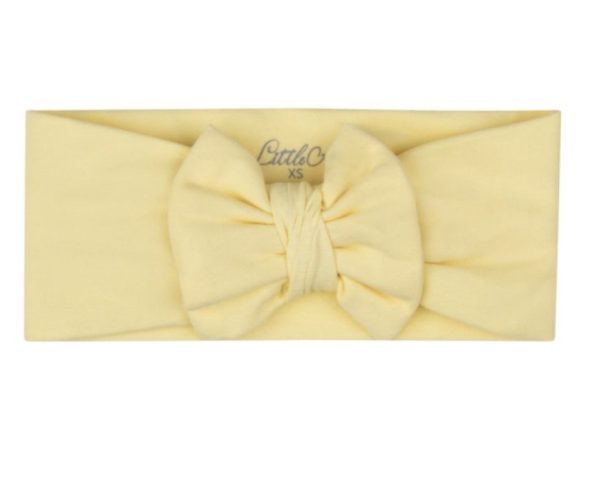 Little A Jeanie Summer Yellow Bow Hairband Sizes XS or Small