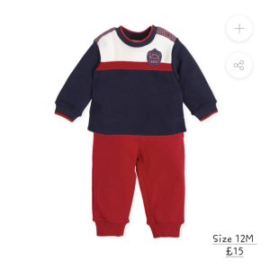 Tutto Piccolo 4580 Navy Tracksuit Size 12M
