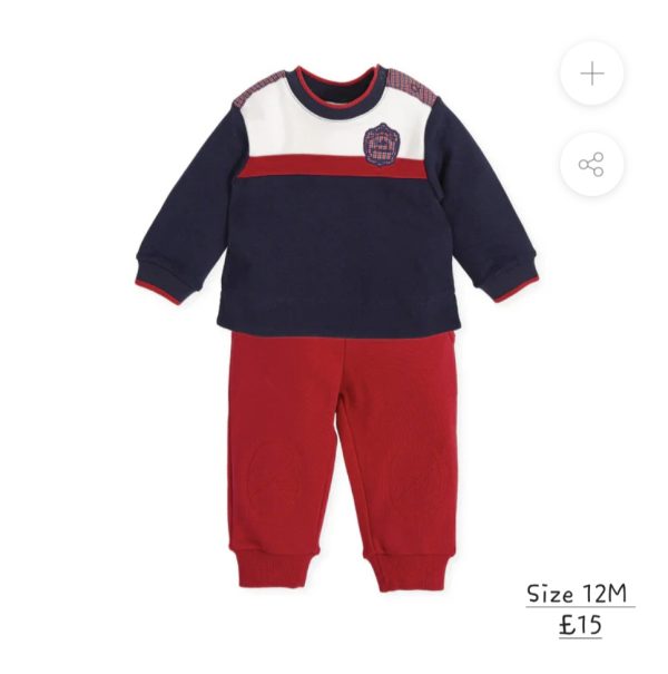 Tutto Piccolo 4580 Navy Tracksuit Size 12M