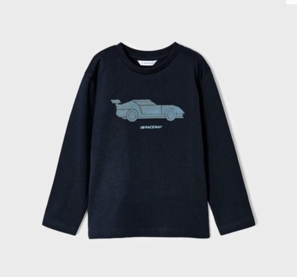 Mayoral 4018 Navy Long Sleeve T-Shirt Age 4, 5 or 6 Years