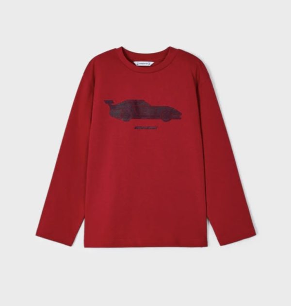 Mayoral 4018 Red Long Sleeve T-Shirt Age 4, 5 or 6 Years