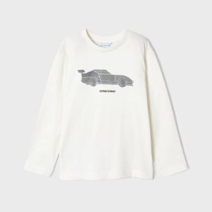 Mayoral 4018 Cream Long Sleeve T-Shirt Age 4 or 6 Years