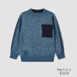 Mayoral 4326 Blue Woolen Winter Jumper Age 4 or 6 Years