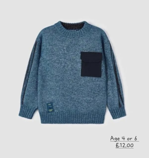Mayoral 4326 Blue Woolen Winter Jumper Age 4 or 6 Years