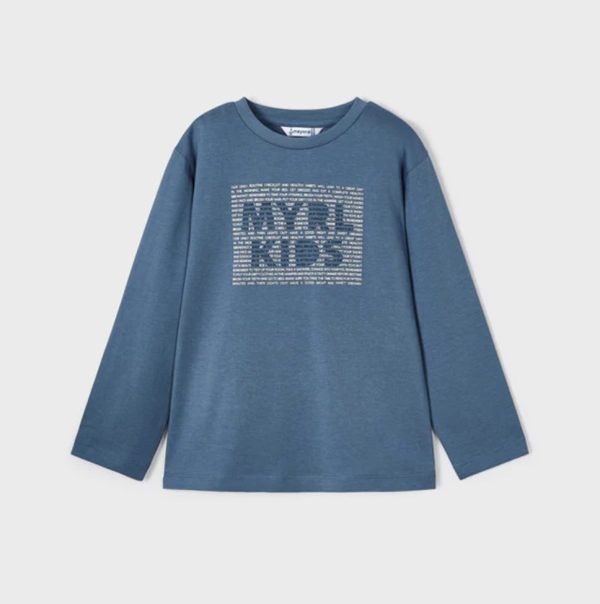 Mayoral 173 Blue Long Sleeve T-Short Age 5 Years