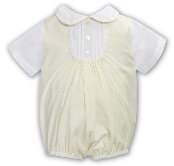 Sarah Louise 013564 White & Lemon Summer Romper