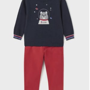 Mayoral 2544 Astronaut 2 Piece Chino Set Age 18M or 24M