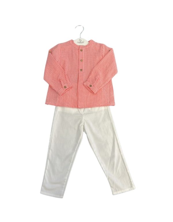 Deolinda 236403B Grandad Collar Summer Trouser Set Sizes 18M - 48M