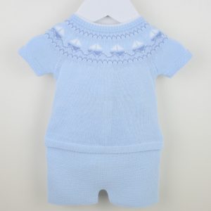 Pex 0915 Yacht Blue Shorts Set Sizes NB, 3M or 6M