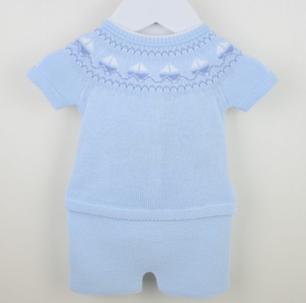 Pex 0915 Yacht Blue Shorts Set Sizes NB, 3M or 6M