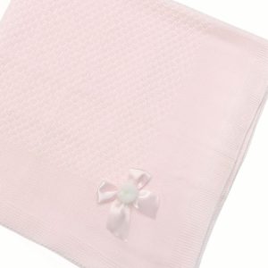 Sardon 860 Knitted Shawl in Blue, Pink or Ivory