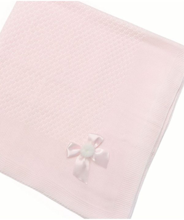 Sardon 860 Knitted Shawl in Blue, Pink or Ivory