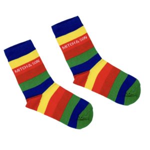 Mitch & Son Vidal Rainbow Socks 2 Pack Age 5-6 Years