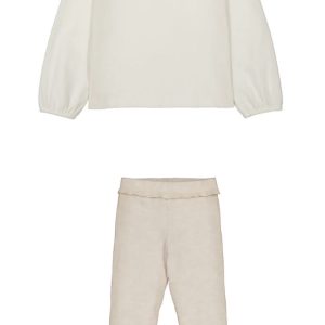 Mayoral 4134/4717 Winter Sand Knit Flares & Blouse Set Preorder Exp End August