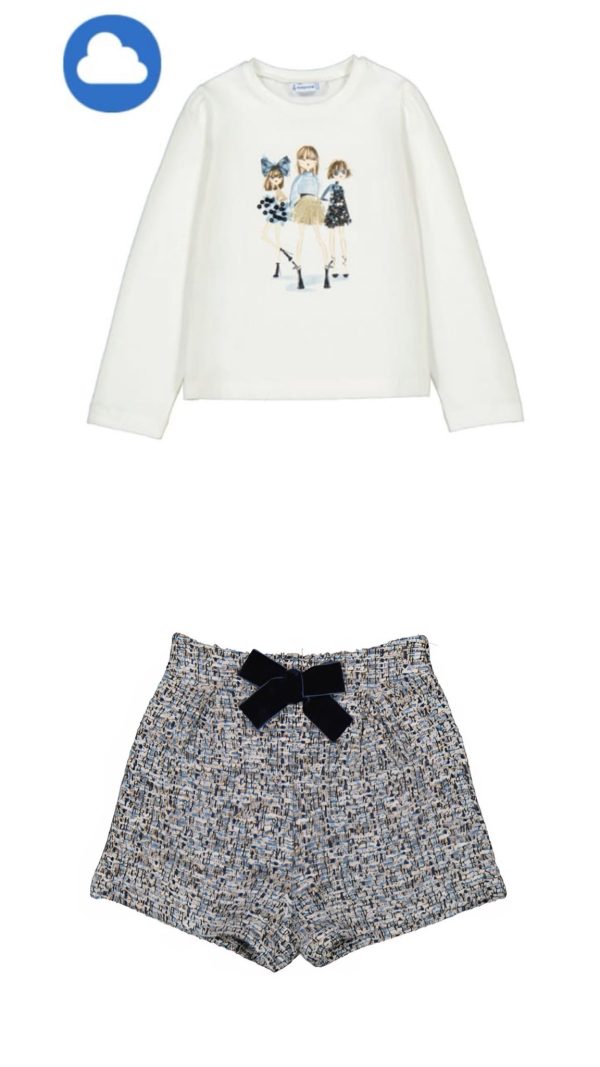 Mayoral 4011/4224 Winter Ocean Shorts & Long Sleeve T-Shirt Preorder Exp End August