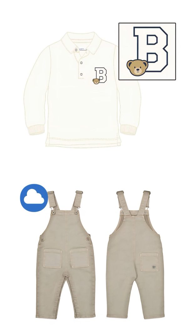 Mayoral 2101/2647 Winter Polo & Dungaree Set Preorder Exp End August