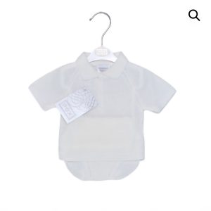 Pex 0905 Bradley Winter White Knitted Jam Pants Set Sizes NB, 3M or 6M