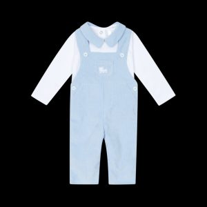 Deolinda 25611 Blue & White Dungaree Set Preorder Exp End of August