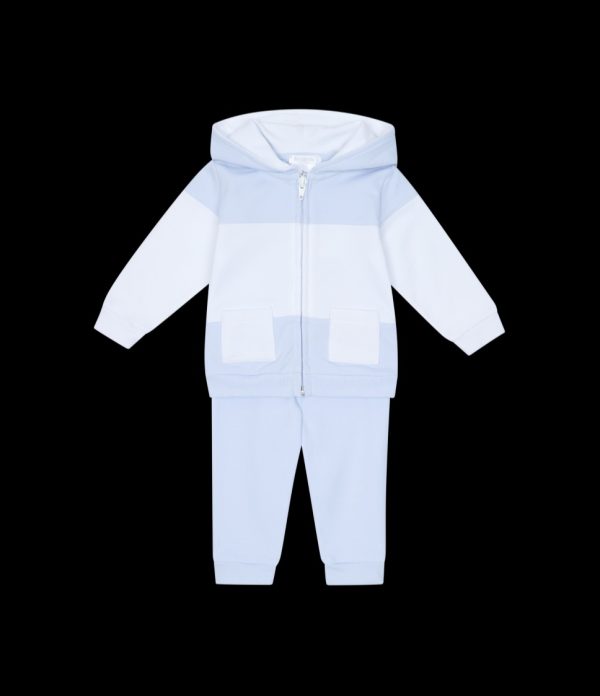 Deolinda 25903 Blue & White Hooded Tracking Suit Preorder Exp End of August