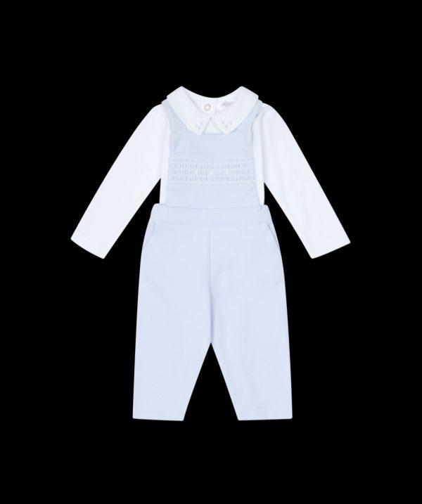 Deolinda 25726 Blue Long Sleeved Dungaree Set Preorder Exp End of August