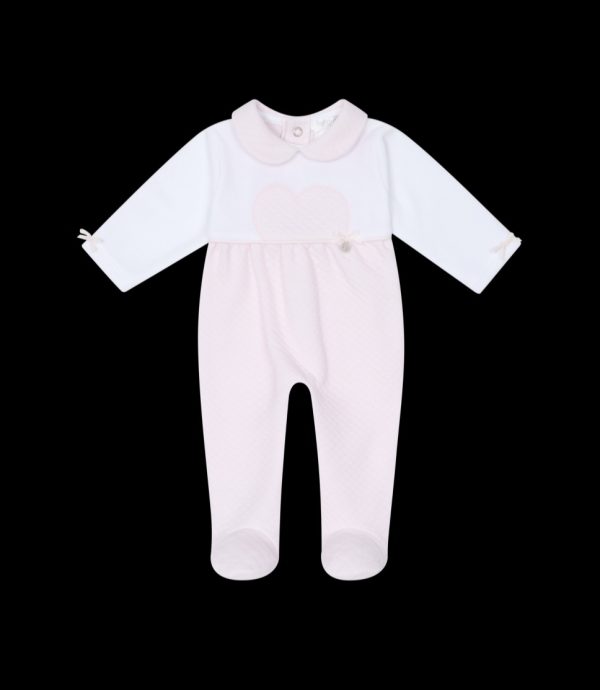 Deolinda 25116  Baby Pink Hearts & Stars All in One Preorder Exp End of August
