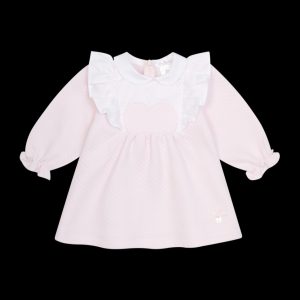 Deolinda 25408 Baby Pink Hearts & Stars Winter Dress Preorder Exp End of August