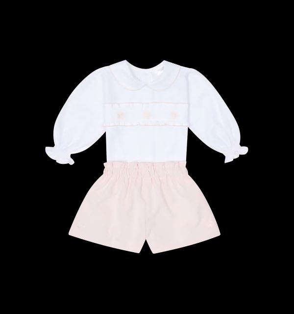Deolinda 25608 Pale Pink Winter Shorts Set Preorder Exp End of August