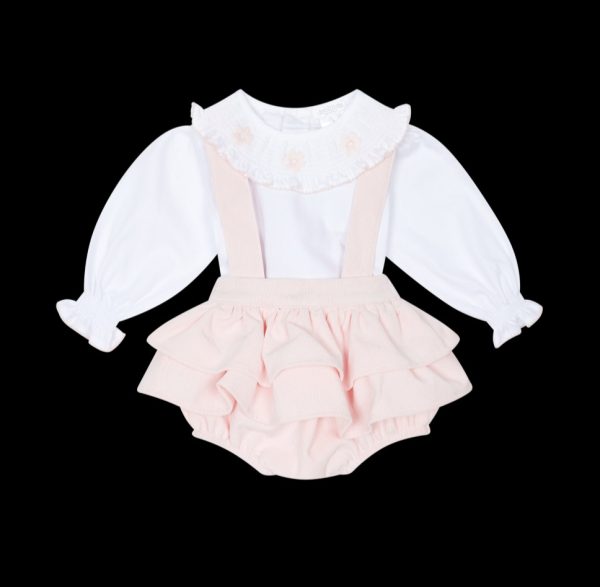 Deolinda 25609 Pink & White Bloomers Set Preorder Exp End of August