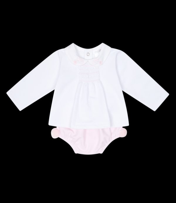 Deolinda 25722 Wonder White & Pink Bloomers Set Preorder Exp End of August