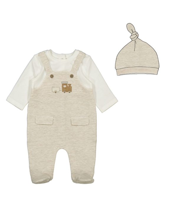 Mayoral 2609  Winter Dungaree with Hat (Preorder Exp End of August)