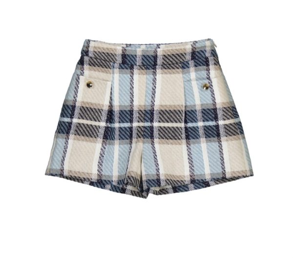 Mayoral 4225/4434 Winter Plaid Shorts & Pullover Set Preorder Exp End August - Image 3