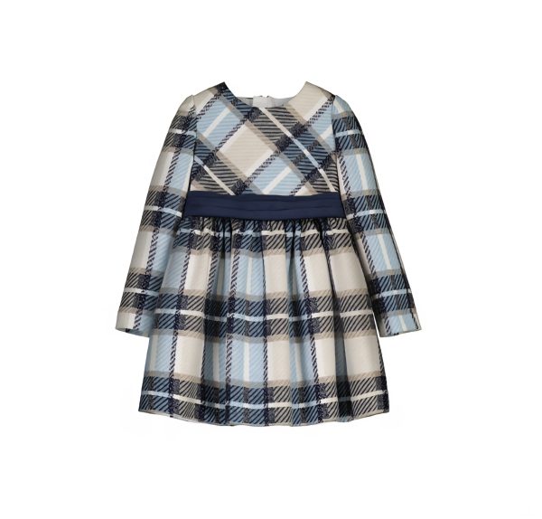 Mayoral 4924 Winter Navy Plaid Dress Preorder Exp End August