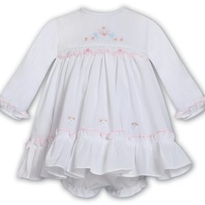 Sarah Louise 013693 White Winter Dress & Pants (Preorder Expected End of August)