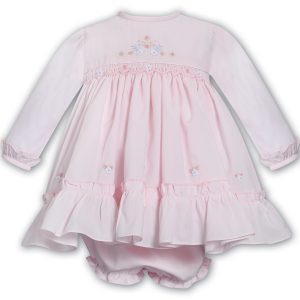 Sarah Louise 013693 Pink Winter Dress & Pants (Preorder Expected End of August)