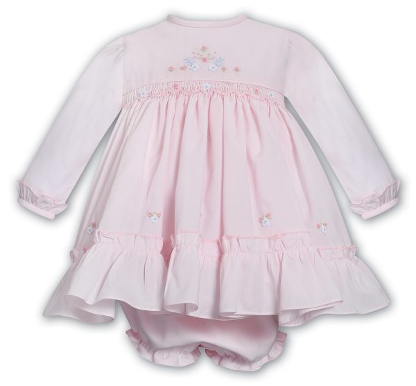 Sarah Louise 013693 Pink Winter Dress & Pants (Preorder Expected End of August)