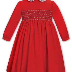 Sarah Louise 013797 Red Winter Dress (Preorder Expected End of August)