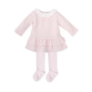 Tutto Piccolo 2290 Pink Winter Dress & Tights Preorder Due 31/08