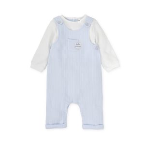 Tutto Piccolo 2441 Sky Blue Winter Babygrow no Feet Preorder Due 31/08